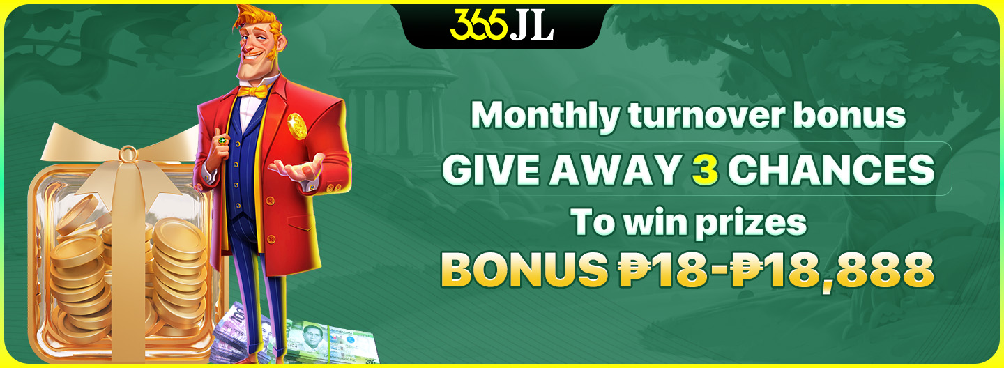 Monthly turnover bonus with large prize amounts